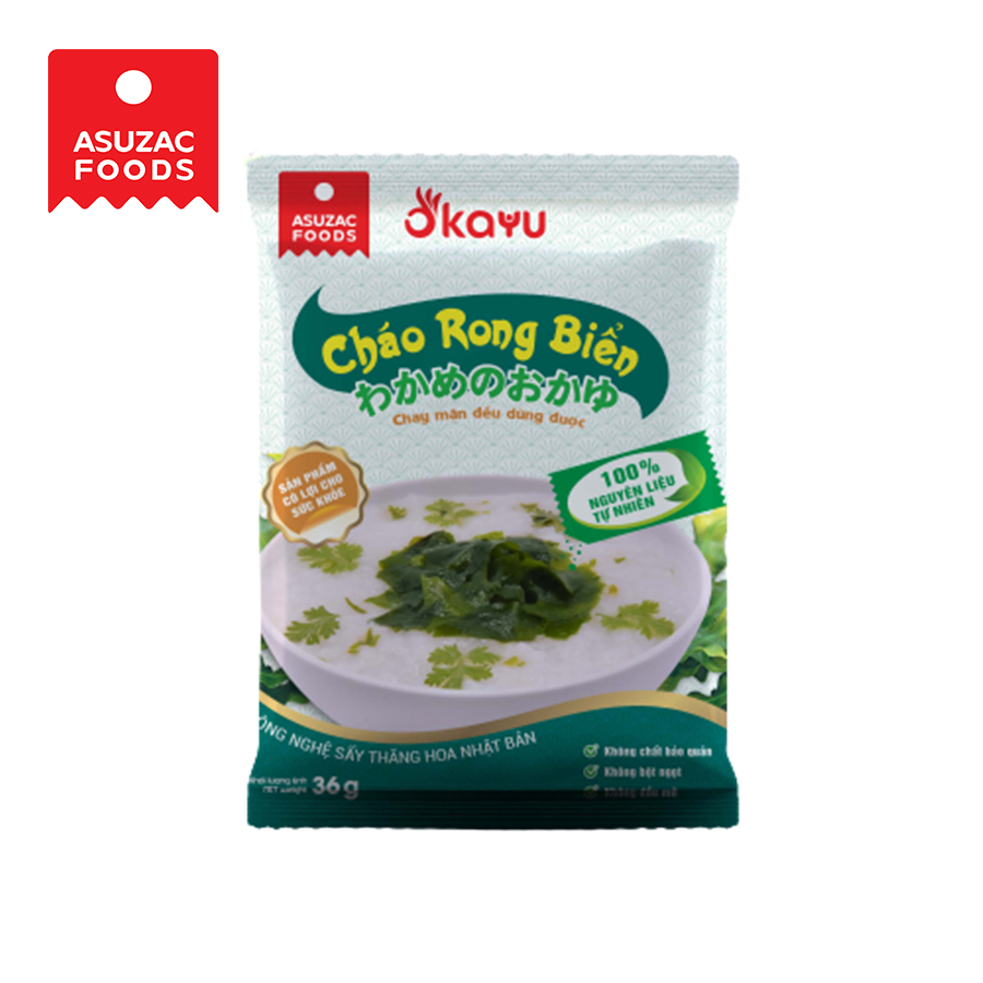 Cháo rong biển Asuzac combo 10 gói (36g x 10 gói)
